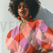 COTON SATIN GRAND CARREAUX NERIDA HANSEN VIOLET (thumbnail) #7