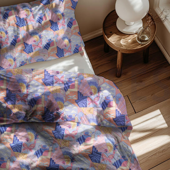 BAUMWOLLE POPELINE DIGITAL KLEINE WESEN NERIDA HANSEN KNALLPINK #7