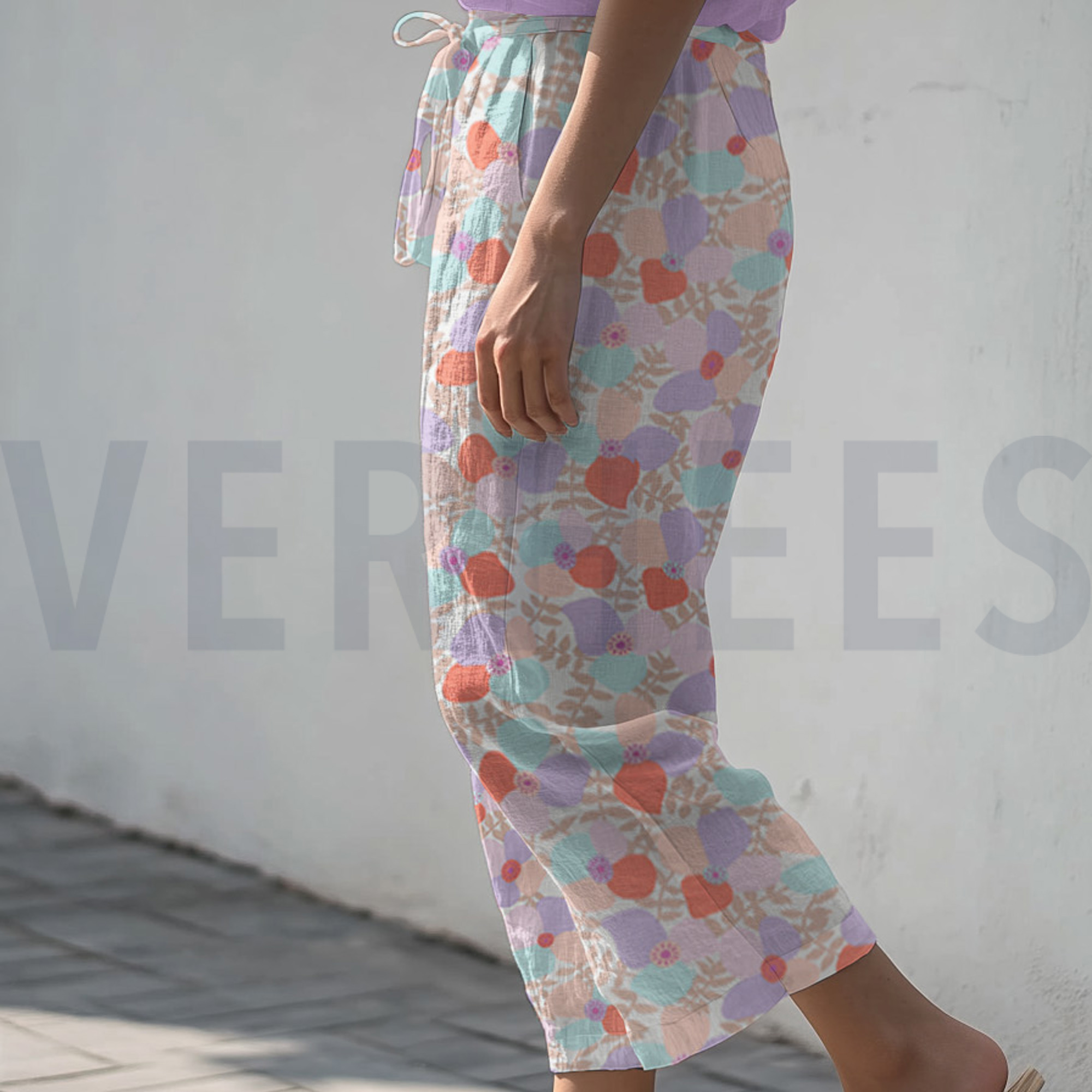 LINEN VISCOSE LEMA POPPIES NERIDA HANSEN LAVENDER (high resolution) #7