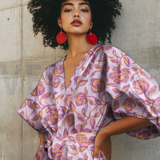 LENZING™ ECOVERO™ FLOWERS MINT #7