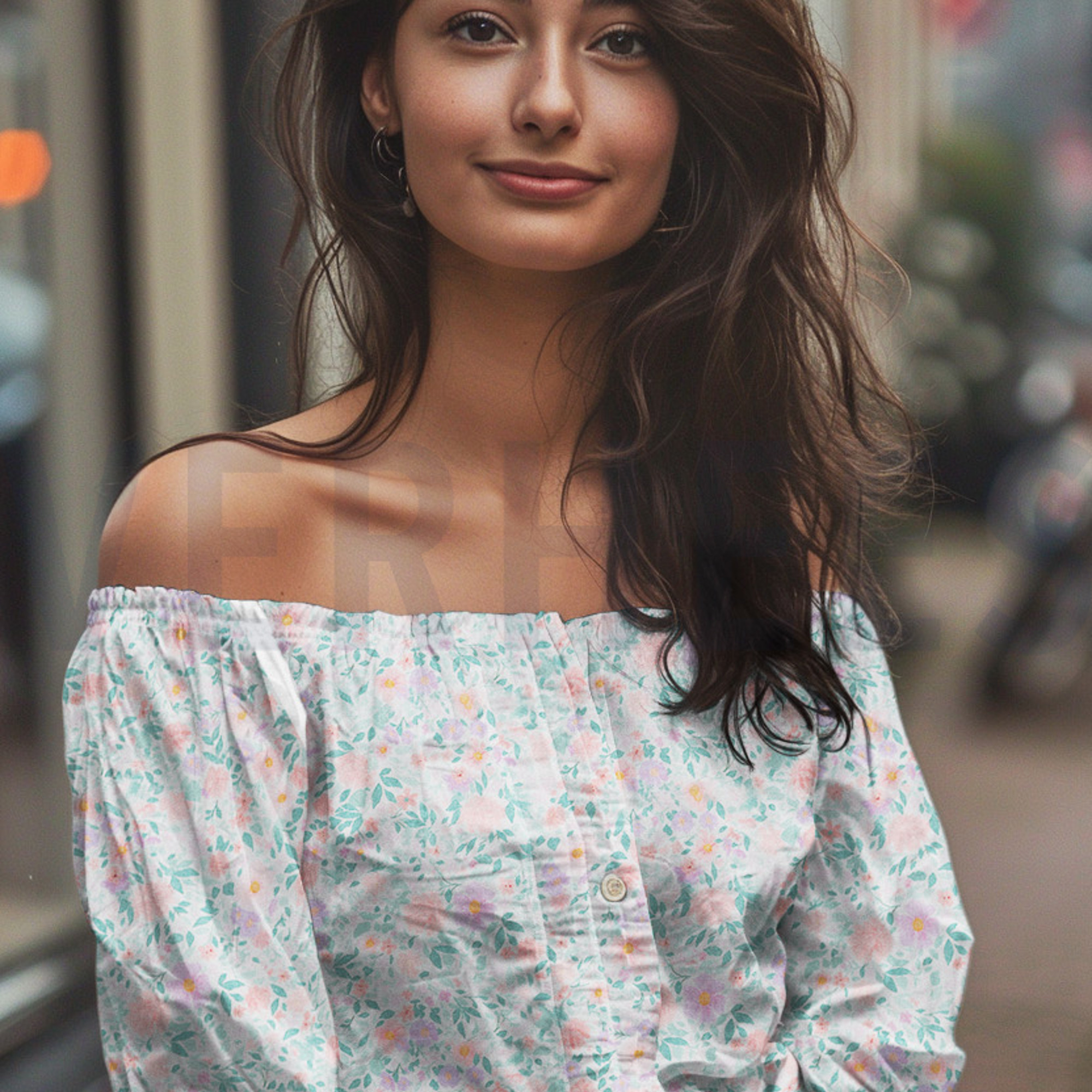 DOUBLE GAUZE DIGITAL FLOWERS WHITE (high resolution) #7