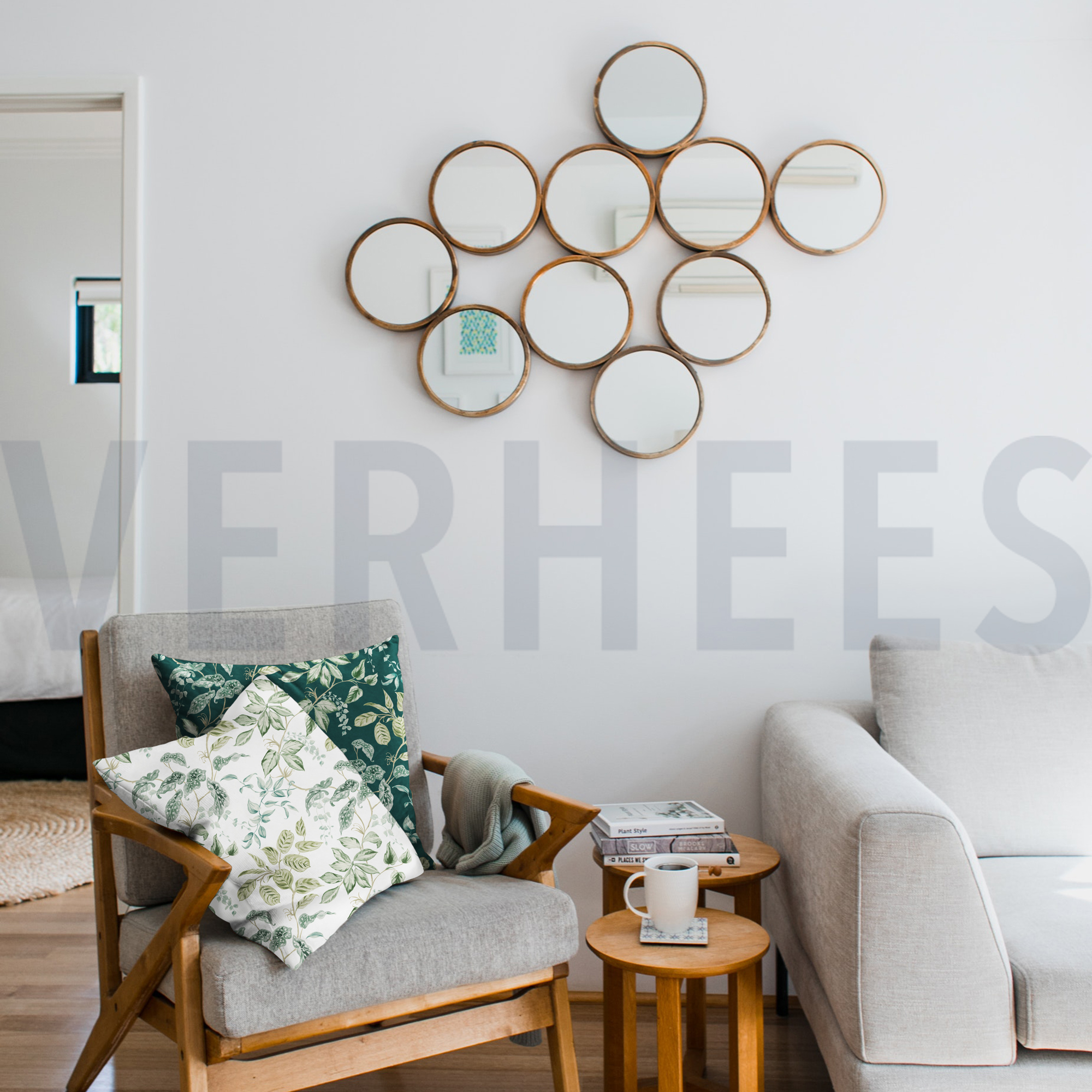 CANVAS DIGITAAL BLADEREN DONKERGROEN (high resolution) #7