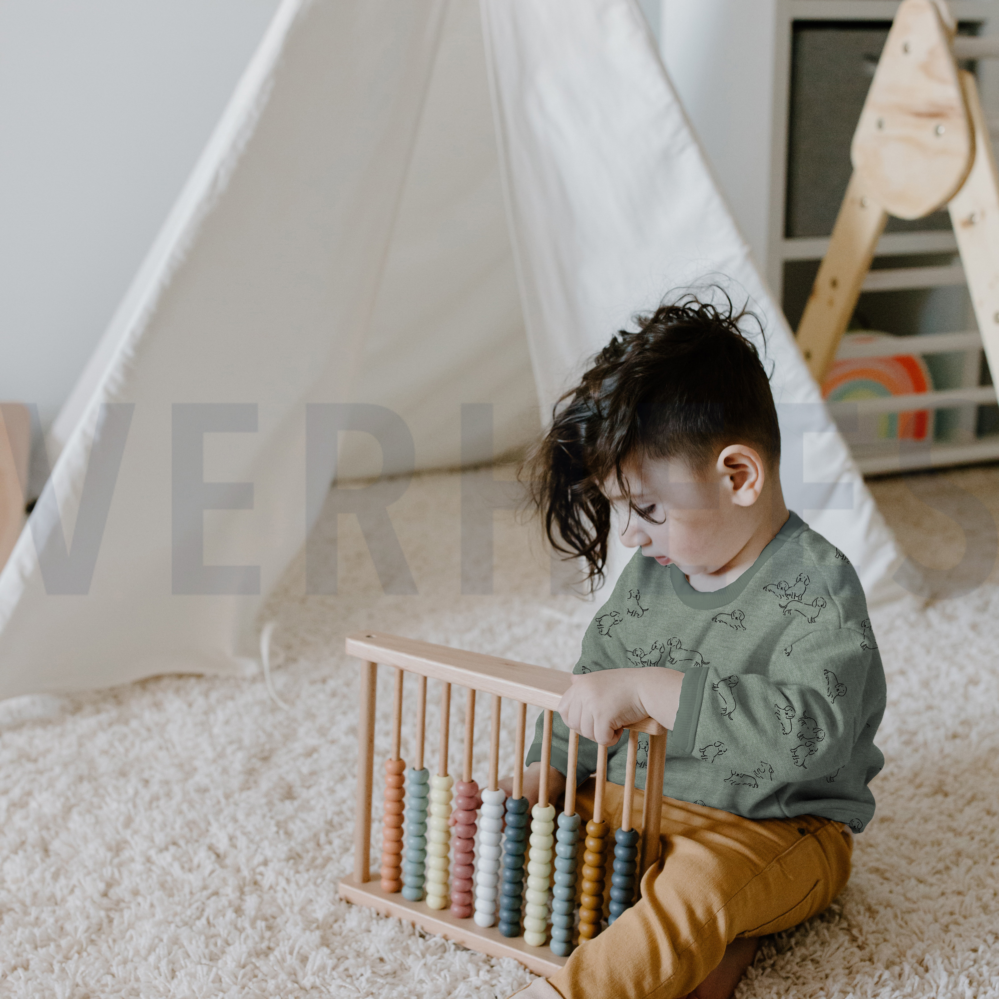 SWEAT MELANGE CHIENS ÉCRU MÉLANGÉ (high resolution) #7