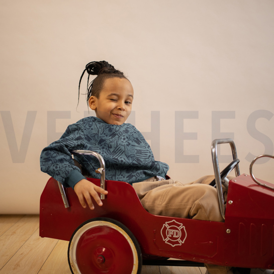 SWEAT MELANGE SPORTS BLEU FUMÉ MÉLANGÉ #7