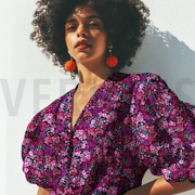 FINE POPLIN DIGITAL FLOWERS OFFWHITE (thumbnail) #7