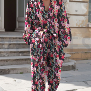 VISCOSE SATIJN DIGITAAL BLOEMEN ZWART (thumbnail) #7