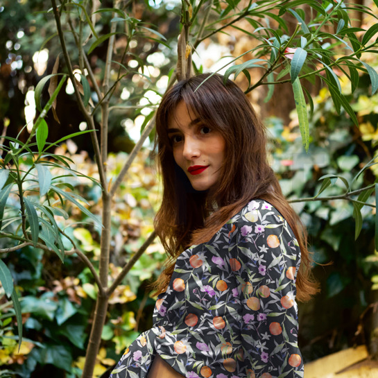 VISCOSE SATIJN DIGITAAL BLADEREN DONKERGROEN #7