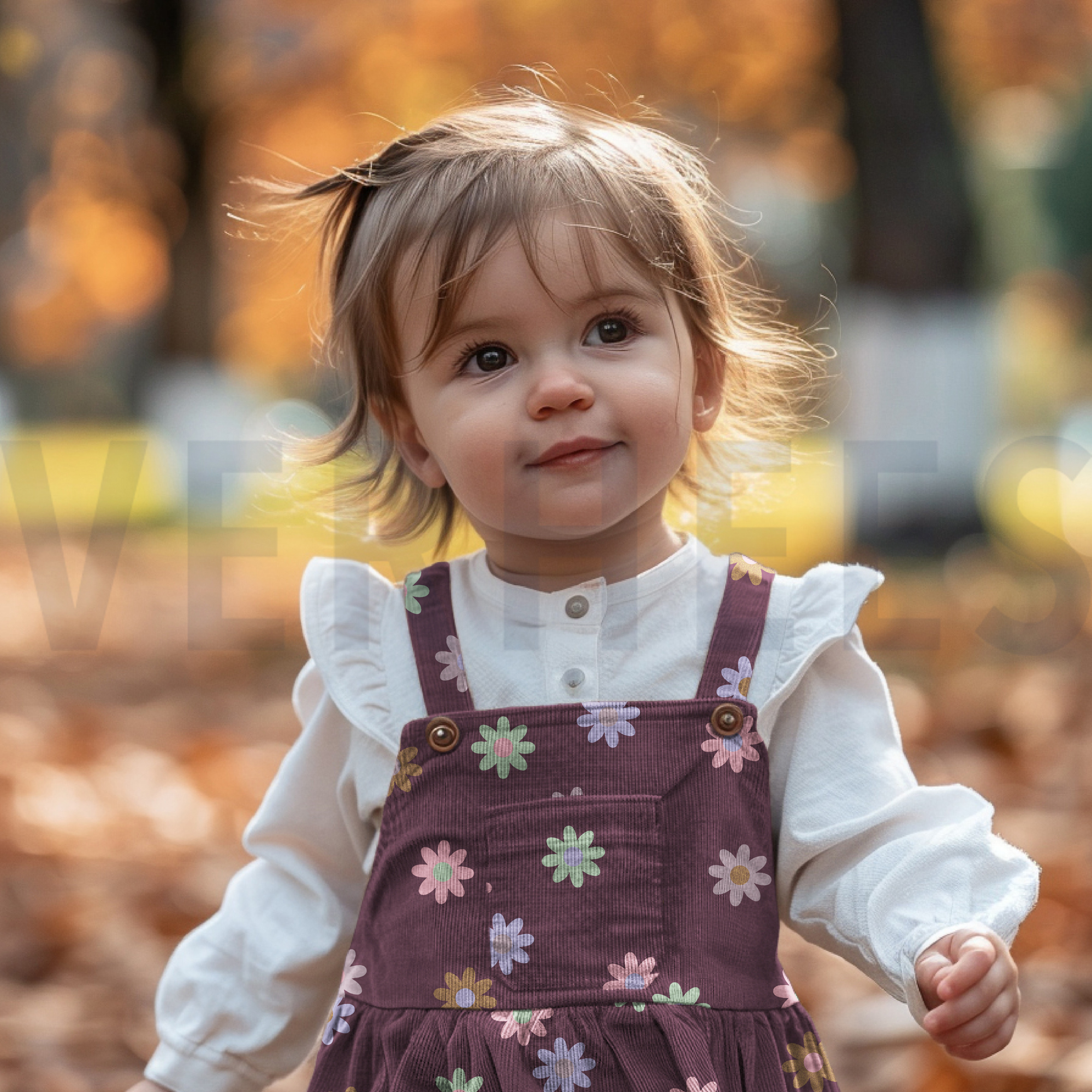 BABYCORD FOIL FLOWERS BURGUNDY (high resolution) #7