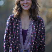 BABYCORD ANIMAL SKIN BURGUNDY (thumbnail) #7