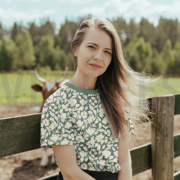 BAMBOO COTTON JERSEY FLOWERS DARK PURPLE (thumbnail) #7