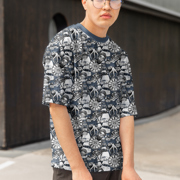 JERSEY DIGITAAL DOODSKOPPEN BLAUW (thumbnail) #7