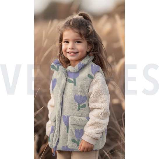 TEDDY JACQUARD BLOEMEN MARINEBLAUW #7