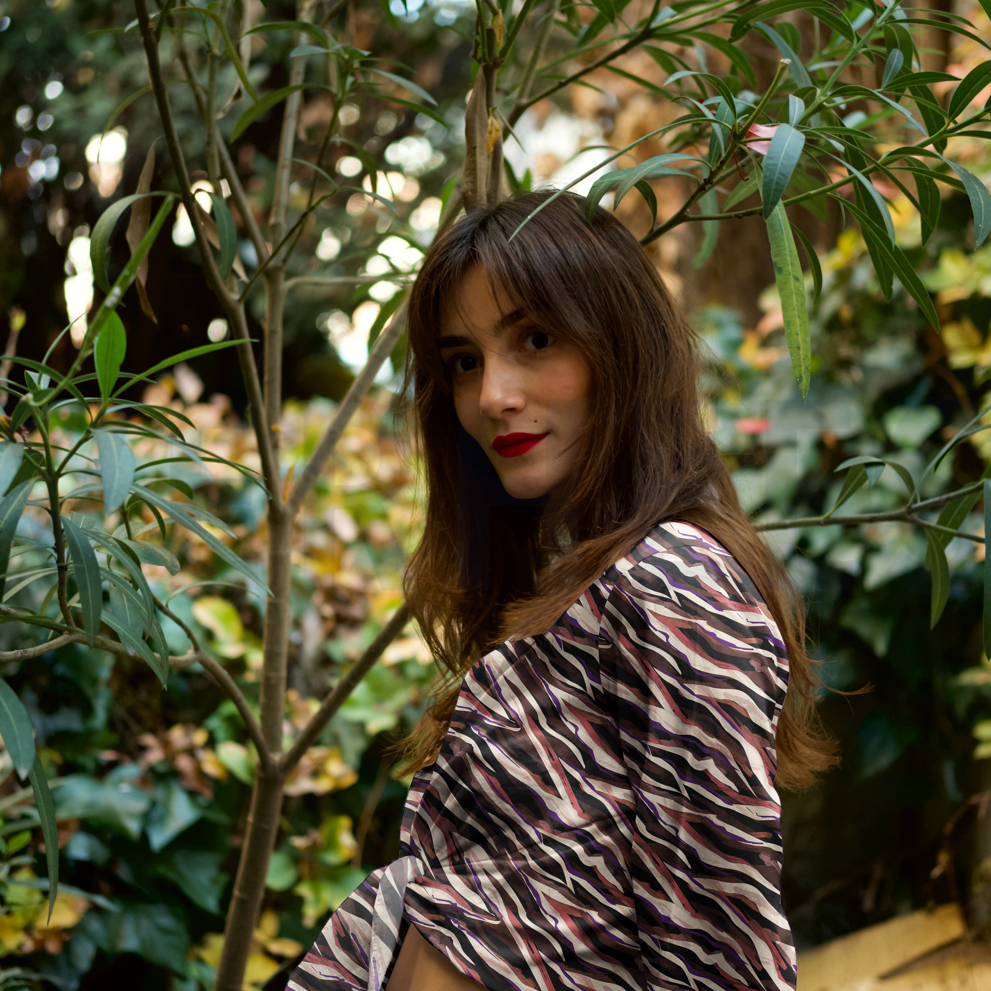 VISCOSE LUREX DIGITAL ANIMAL SKIN BLACK/PURPLE (high resolution) #7