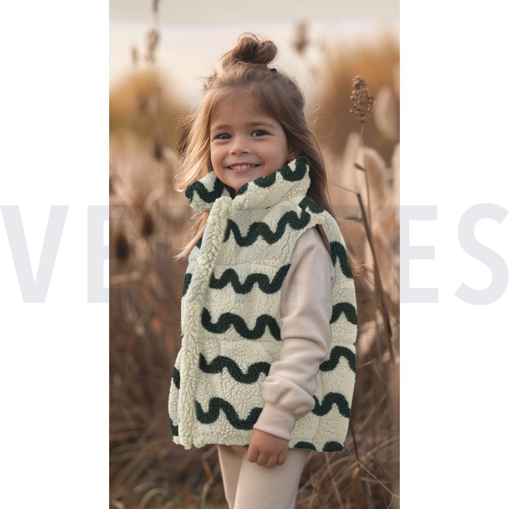 TEDDY JACQUARD WAVES CAMEL #7