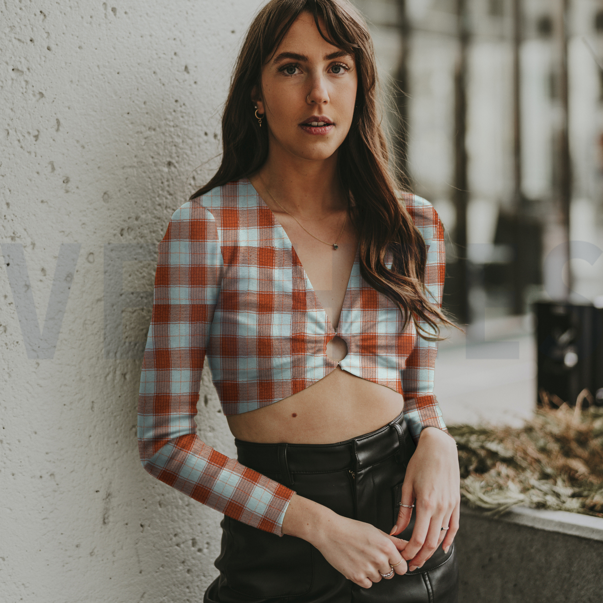 VISCOSE KRINKEL RUITEN MINT (high resolution) #7