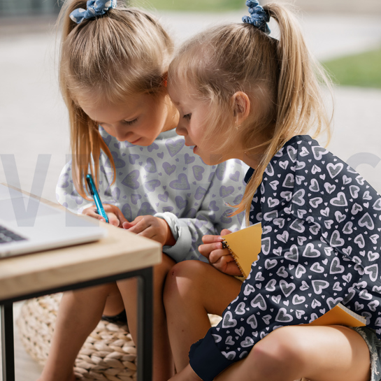 SWEAT MELANGE GLITZER LEOPARD HERZEN ANTHRAZIT MELIERT #7