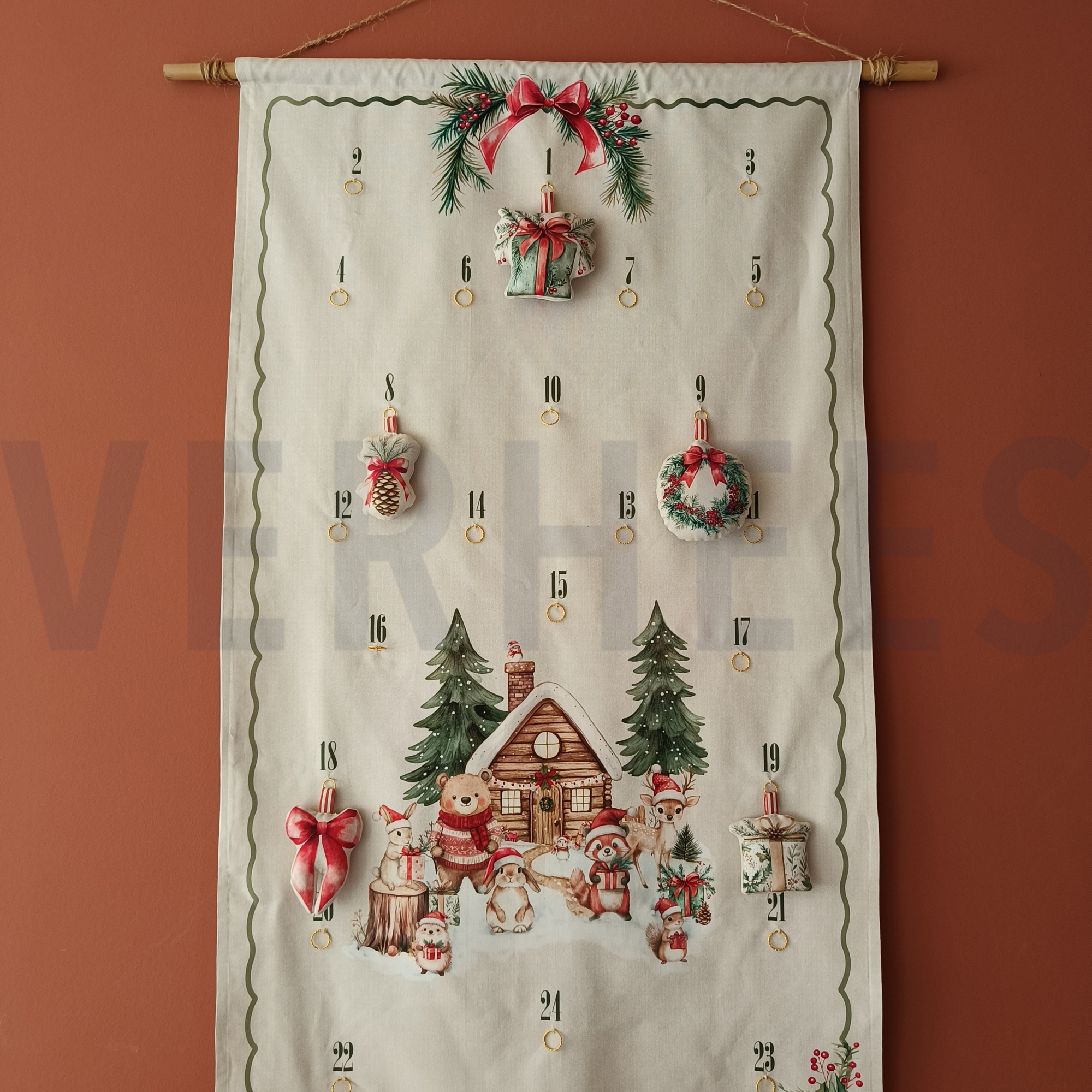 CANVAS ADVENTSKALENDER PANEL LEINENOPTIK (high resolution) #7