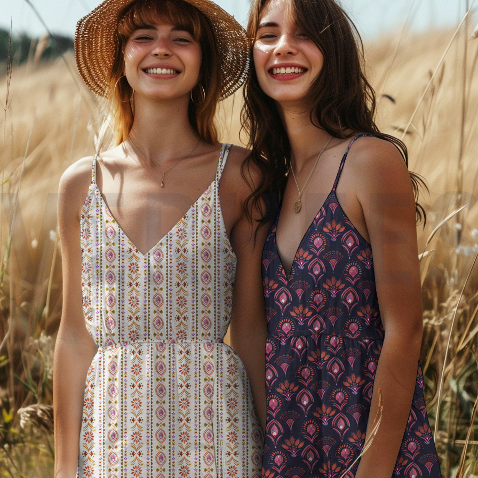 FINE POPLIN DIGITAL FLOWERS NAVY (high resolution) #7