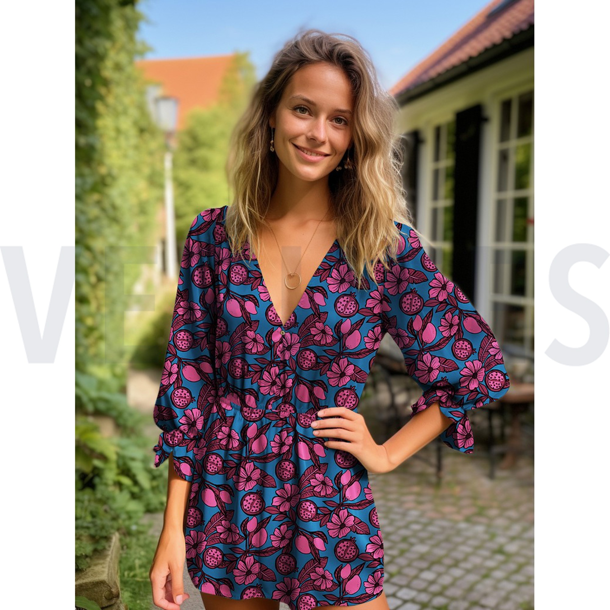 VISKOSE RADIANCE BLUMEN LILA/VIOLETT (high resolution) #7