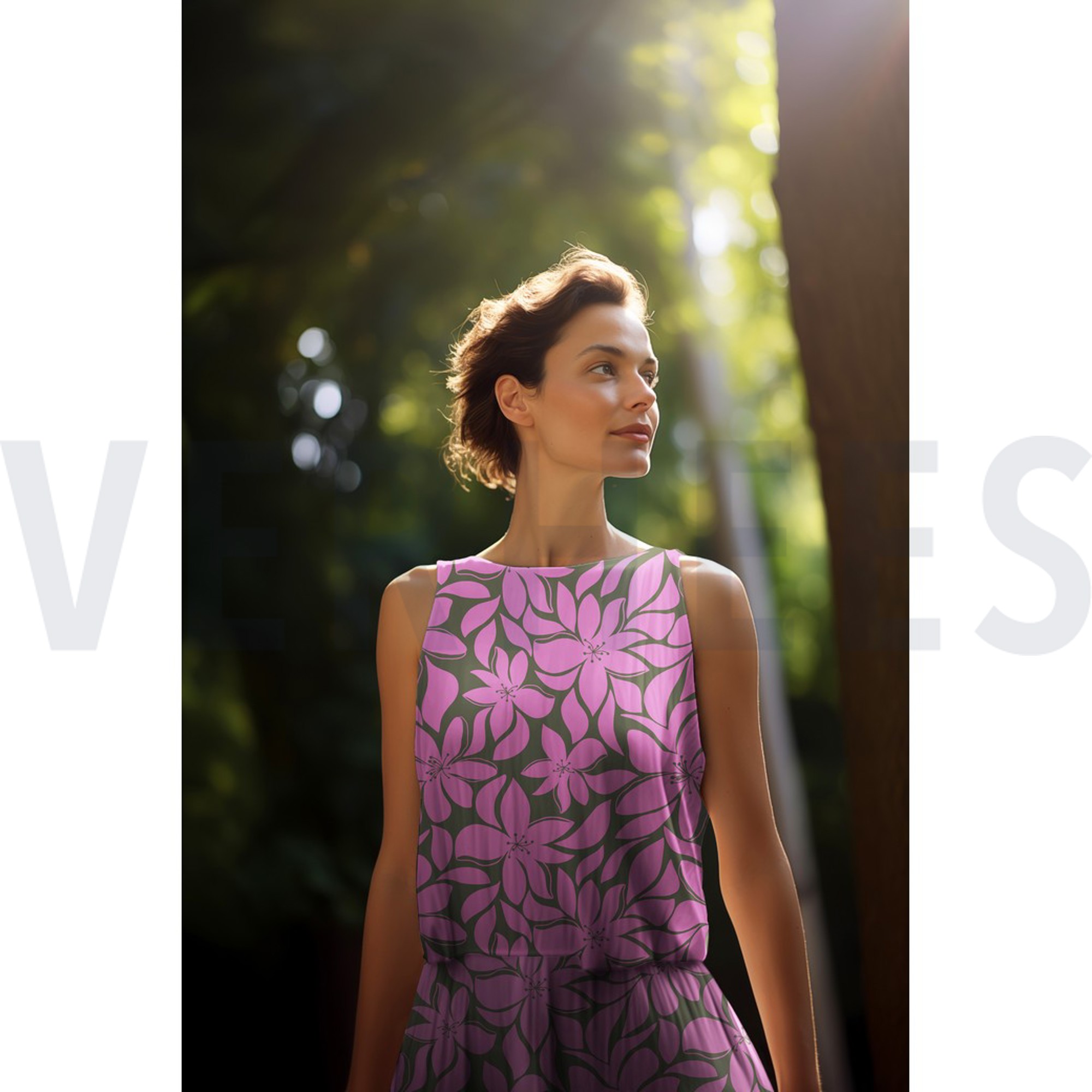 VISKOSE RADIANCE BLUMEN MARINEBLAU/LILA (high resolution) #7