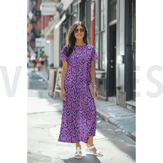 MAGNOLIA STRETCH ABSTRACT BLACK #7