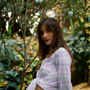 VISCOSE RADIANCE DIGITAL CARREAUX VIOLET (thumbnail) #7