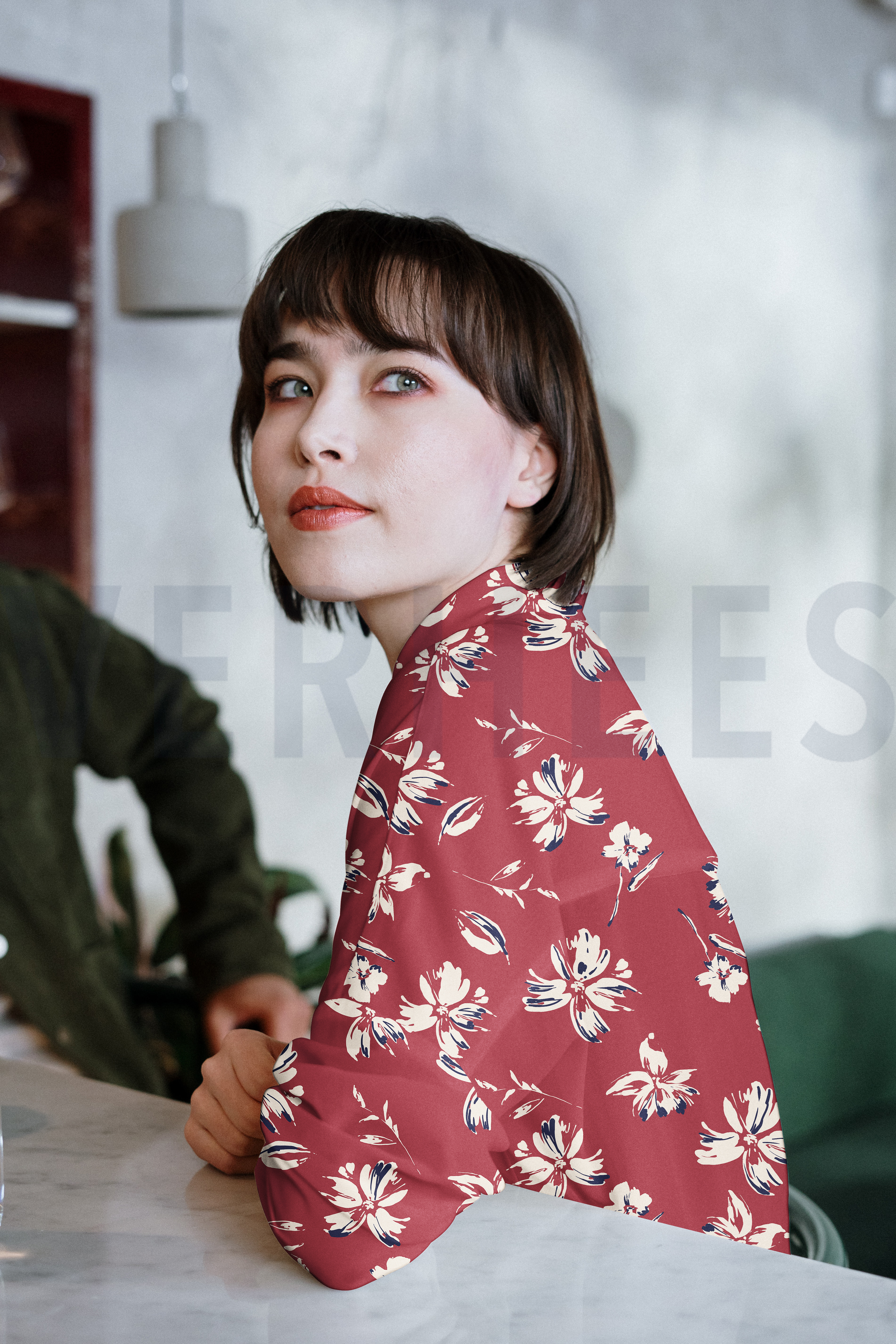 VISCOSE LUREX FLEURS NOIR #7