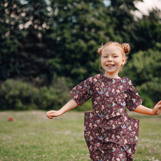 FINE POPLIN FAIRYTALES BURGUNDY #7