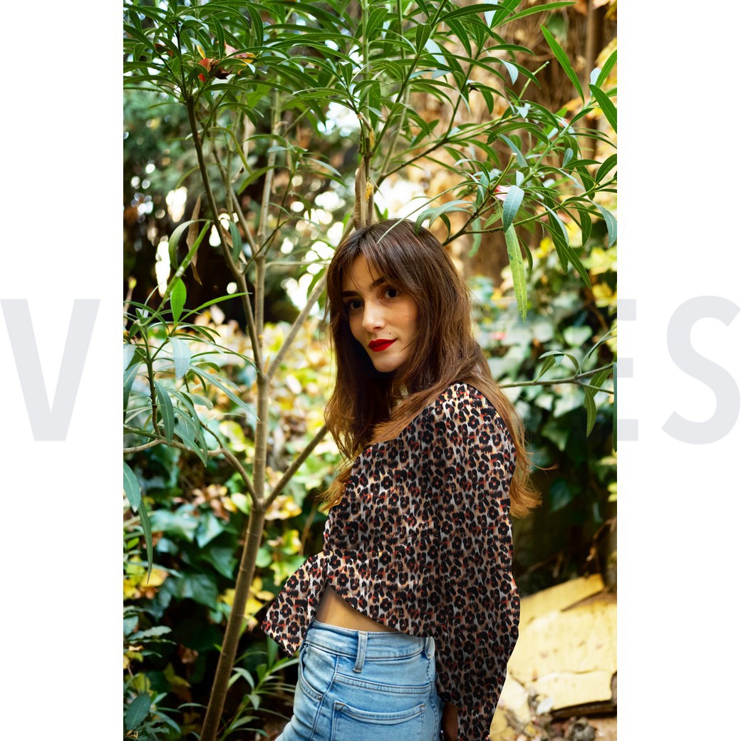 VISCOSE LUREX DIGITAL PEAU D’ANIMAL BRUN #7