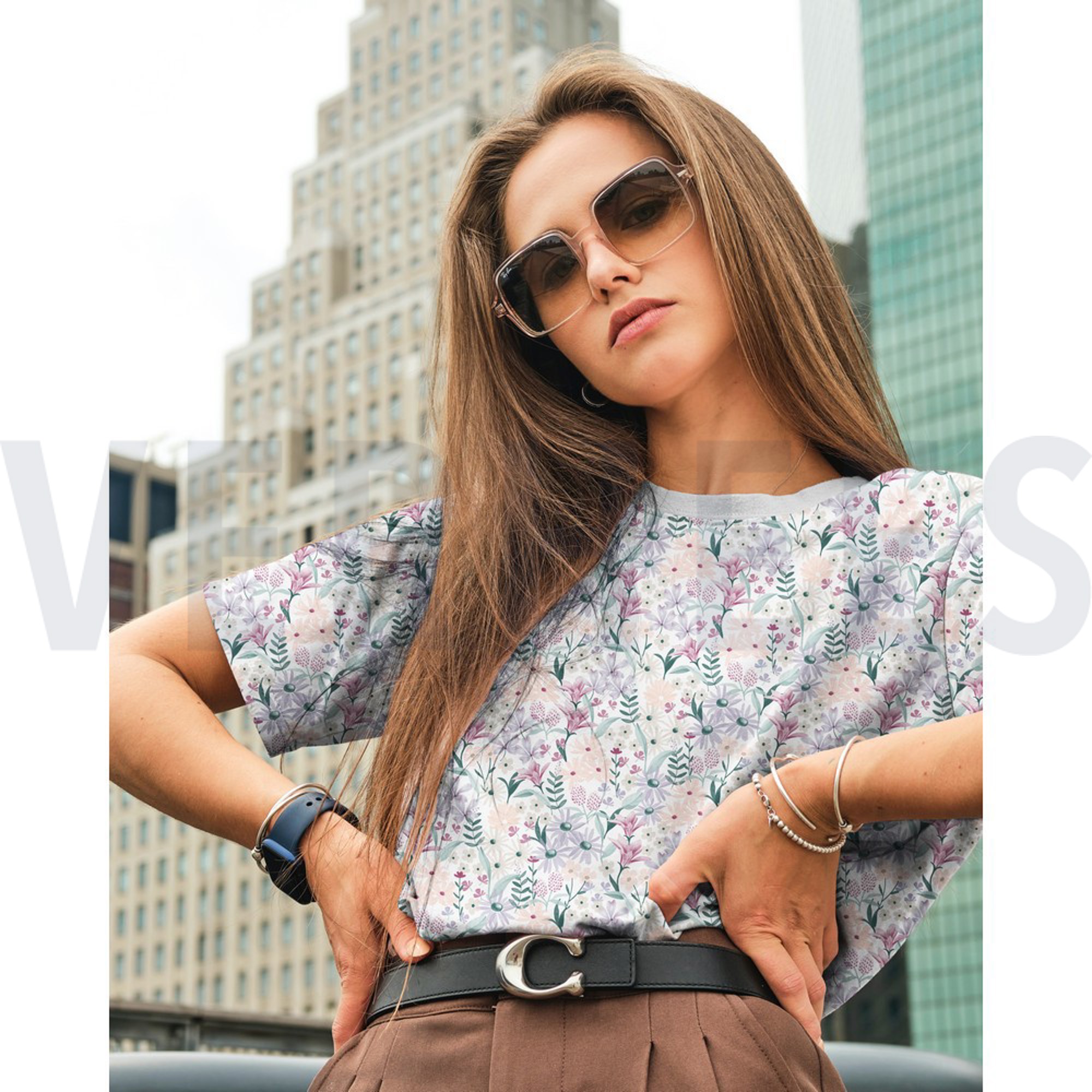 JERSEY DIGITAAL BLOEMEN MARINEBLAUW (high resolution) #7