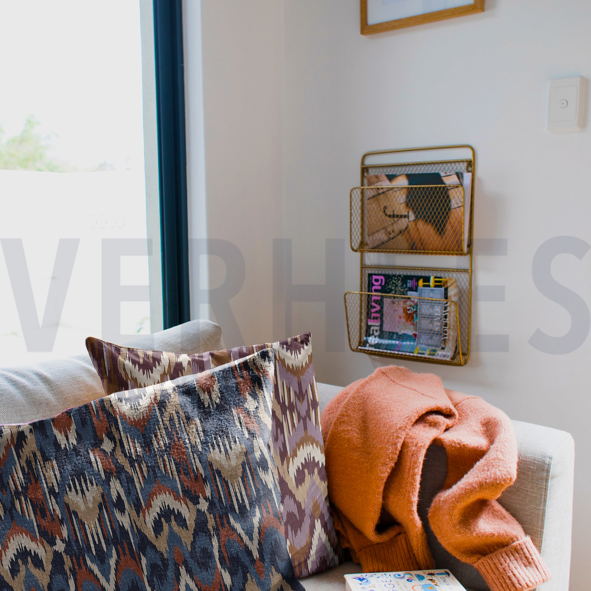 TOILE DÉCORATION ABSTRAIT AUBERGINE (high resolution) #7