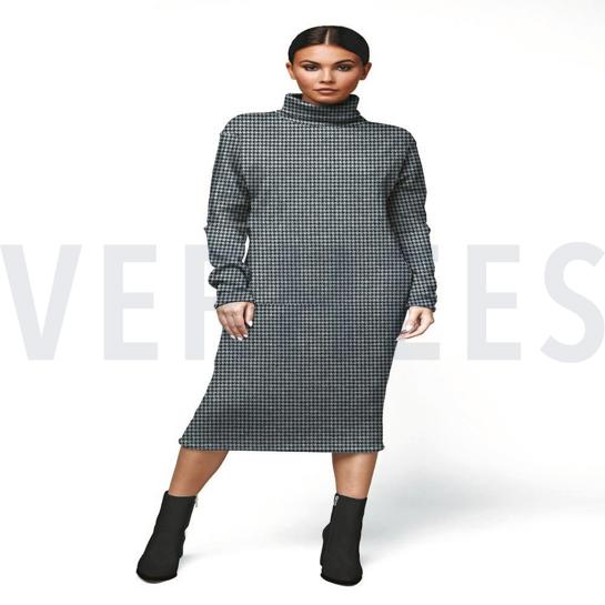 PIED-DE-POULE NOIR-BLANC #7