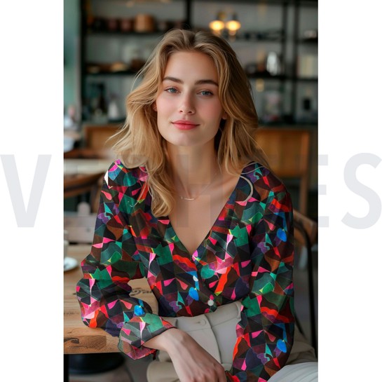 LENZING™ ECOVERO™ DIGITAAL ABSTRACT MULTI #7