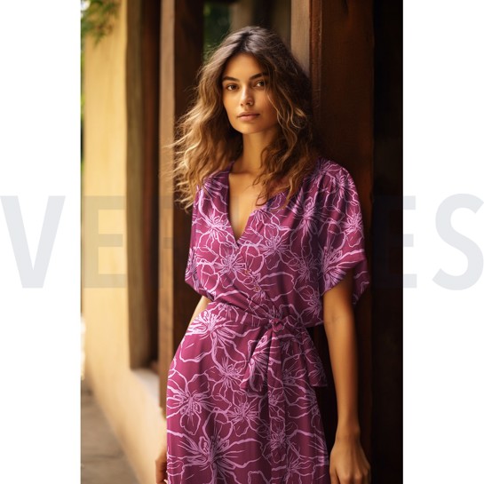 LENZING™ ECOVERO™ FLOWERS BLACK #7