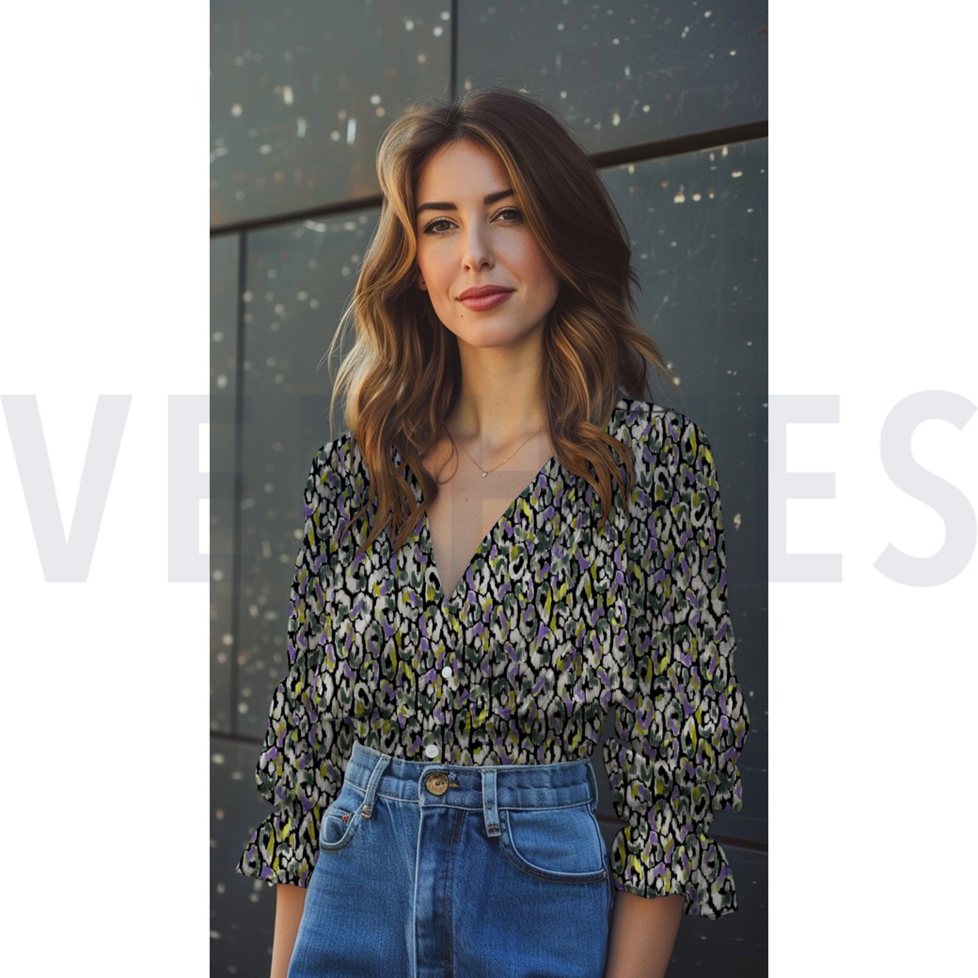 COTTON SATIN DIGITAL ANIMAL SKIN BLACK (high resolution) #7