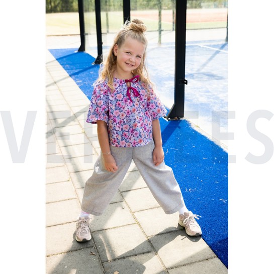 KATOENEN POPLIN DIGITAAL BLOEMEN PAARS #7