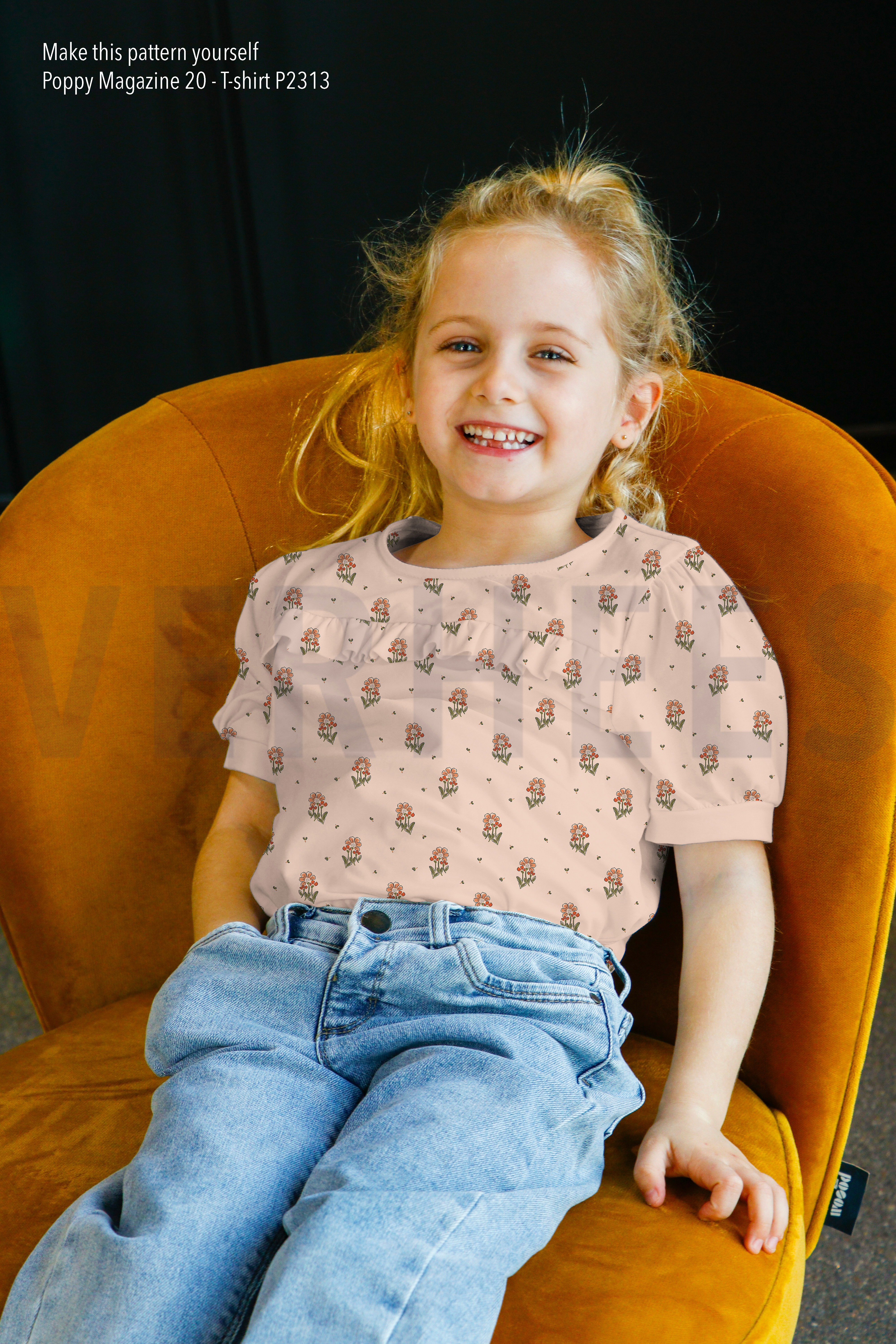 BAMBOU COTON JERSEY PETIT FLEURS SABLE #7