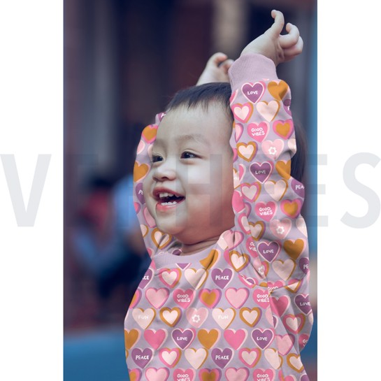 FRENCH TERRY HERZEN ECRU #7