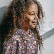 FRENCH TERRY FLEURS ROSE FONCÉ (thumbnail) #7