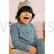 JERSEY MELANGE NEON DRAGONS BLUE SHADOW (thumbnail) #7