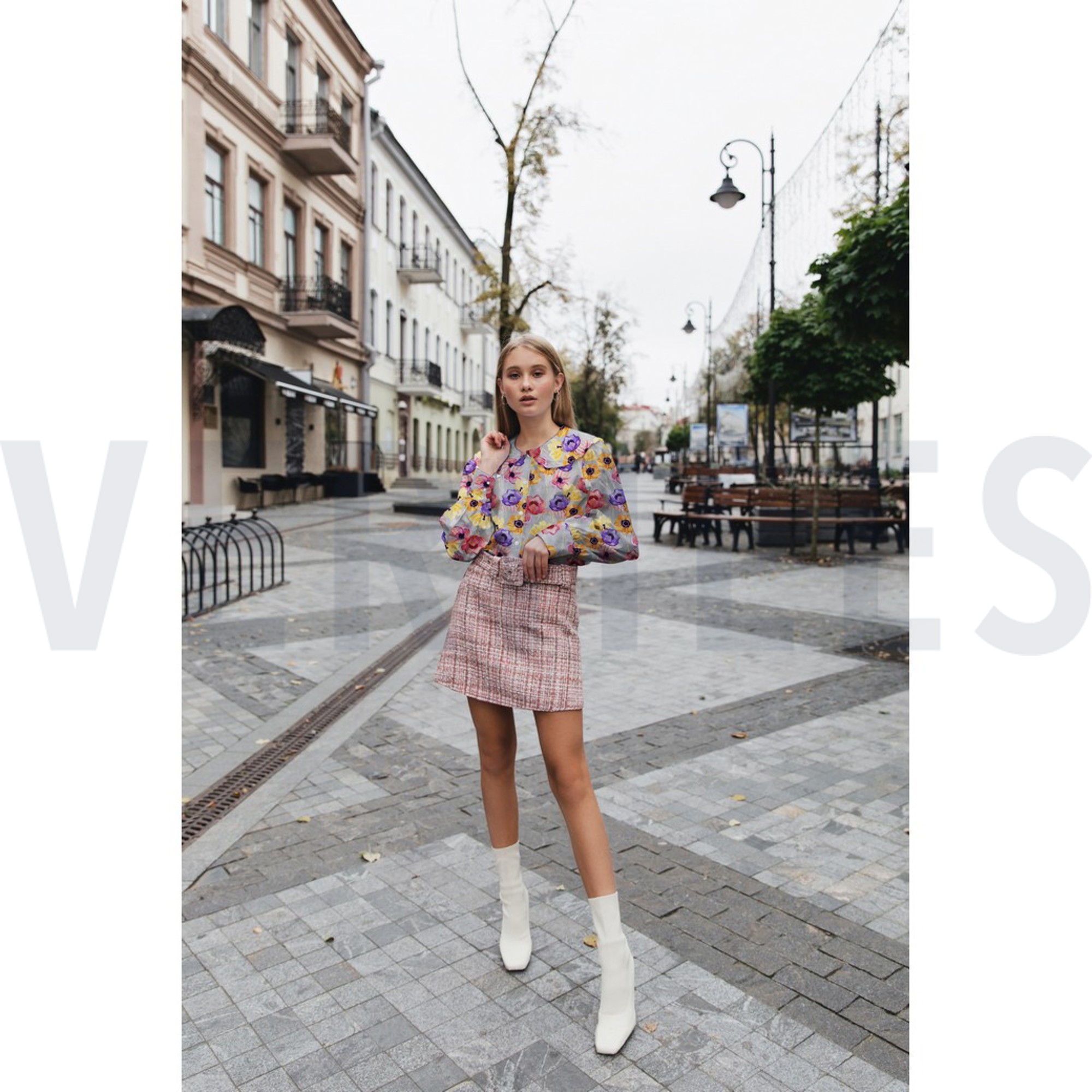 VISCOSE RADIANCE DIGITAAL BLOEMEN GRIJS (high resolution) #7