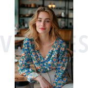 VISKOSE RADIANCE DIGITAL BLUMEN BLAU (thumbnail) #7