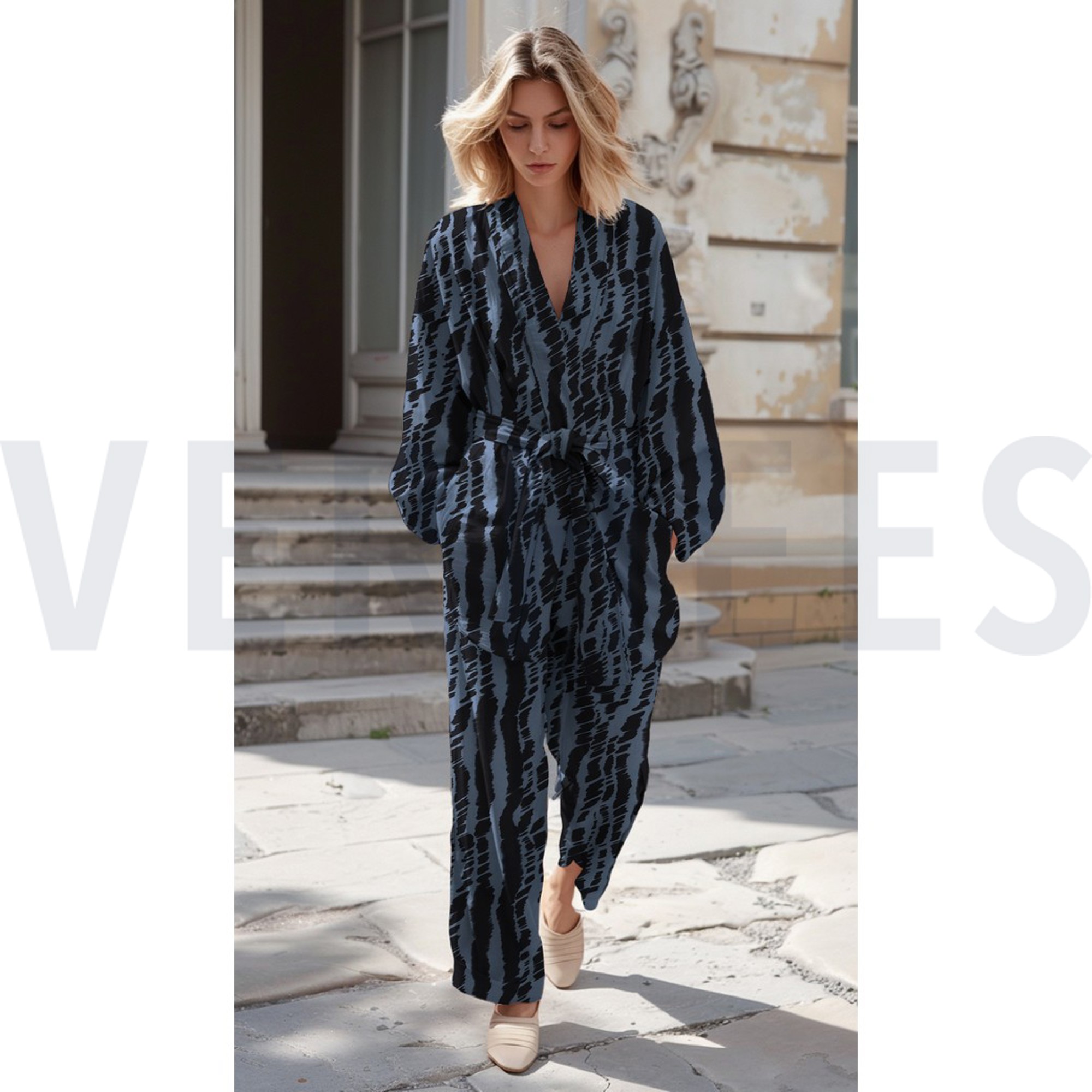 VISCOSE RADIANCE DIGITAL ABSTRAIT NOIR (high resolution) #7