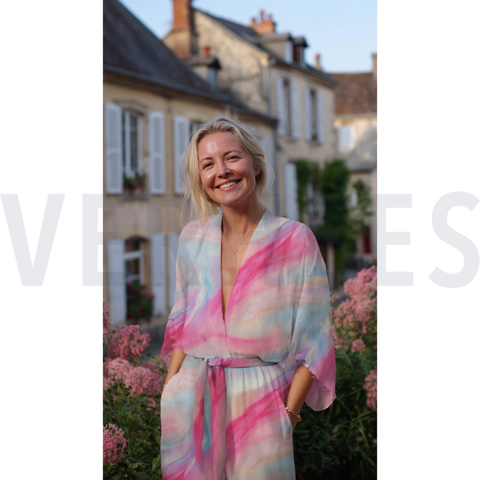 VISKOSE SATIN DIGITAL ABSTRACT ROSA (high resolution) #7