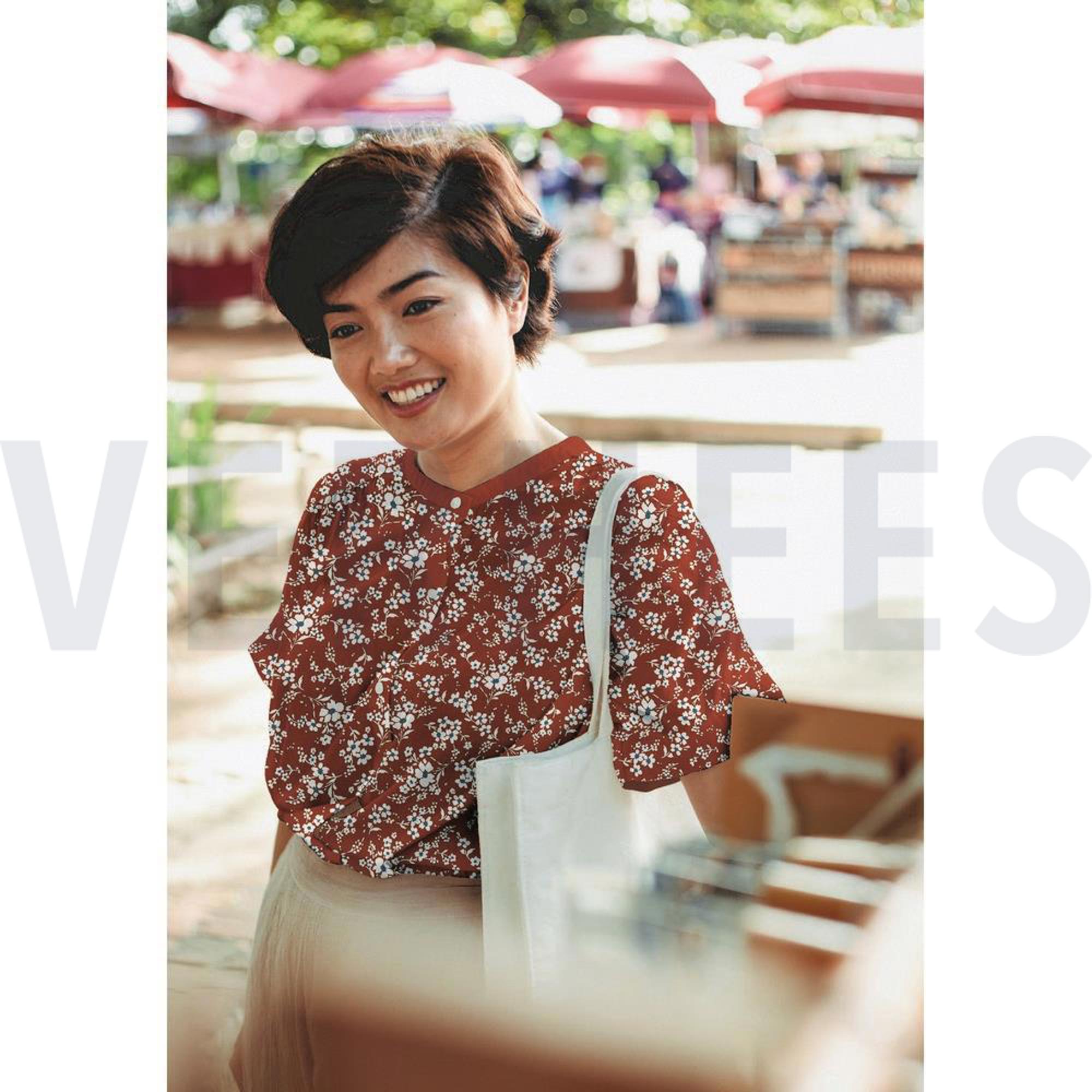 VISCOSE RADIANCE KLEINE BLOEMEN ZWART (high resolution) #7