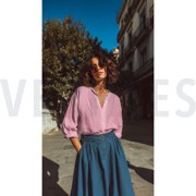 COTTON JACQUARD HEARTS PINK (thumbnail) #7