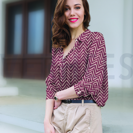 VISKOSE RADIANCE ZIG ZAG ARMEEGRÜN #7