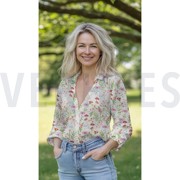 MUSSELIN DIGITAL BLUMEN WEISS (thumbnail) #7