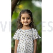 DOUBLE GAUZE GOTS BLOEMEN WIT (thumbnail) #7