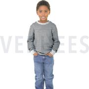 FRENCH TERRY GARENGEVERFD STREPEN ÉCRU/DONKERBLAUW (thumbnail) #7